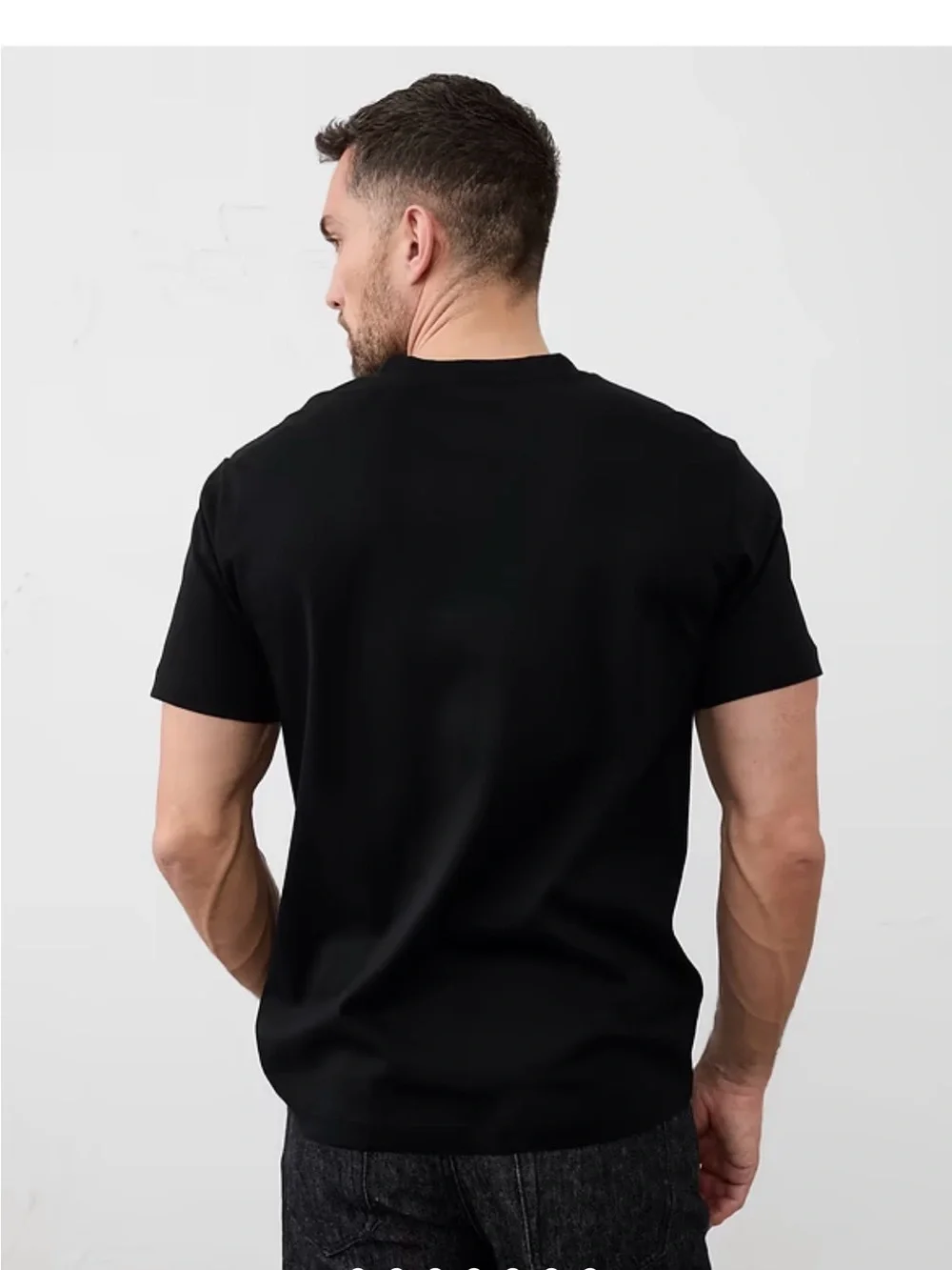 NWT Banana Republic Luxe Touch Men's Black V-Neck Shirt